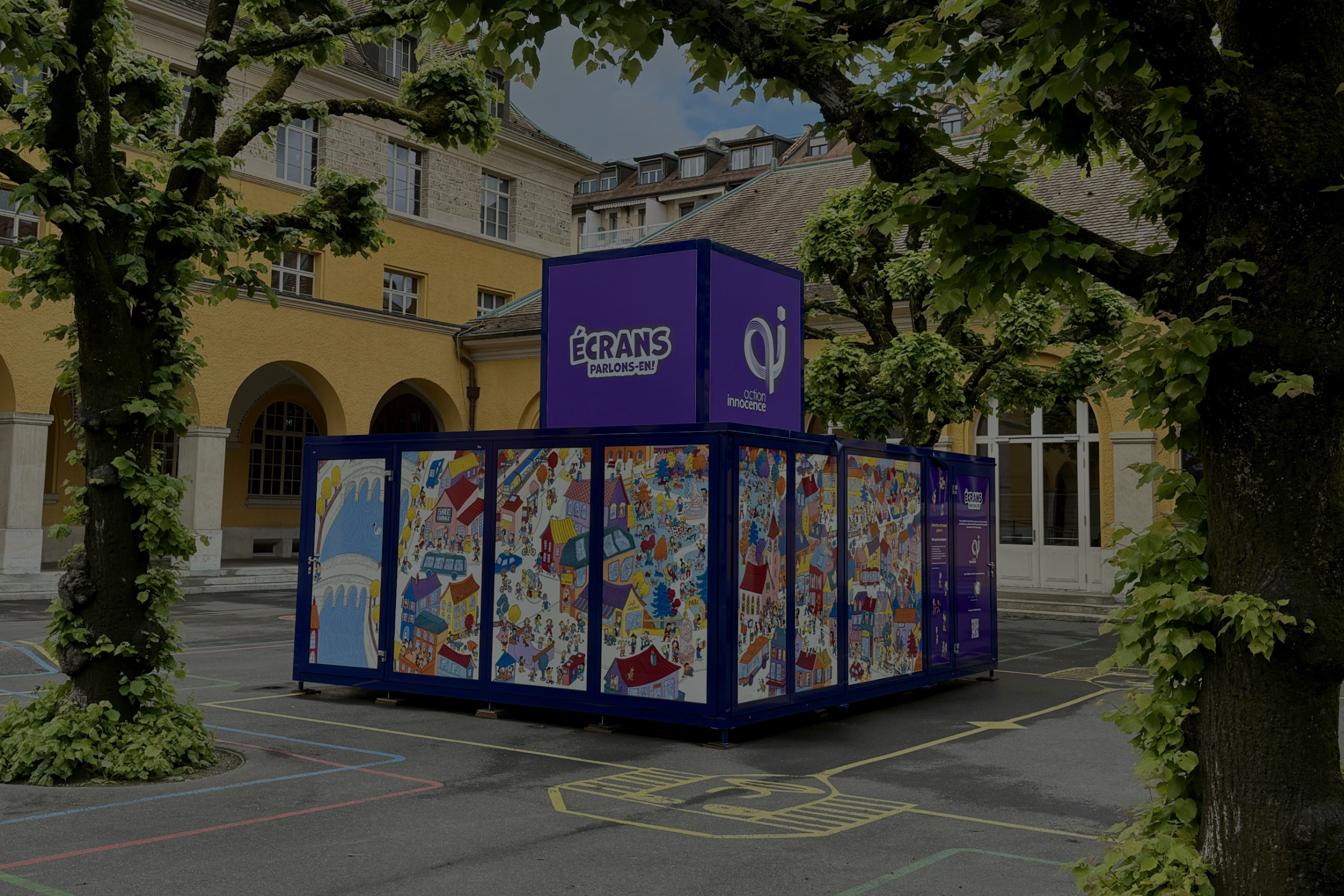 traveling educational pavilion for digital awareness in schools Geneva