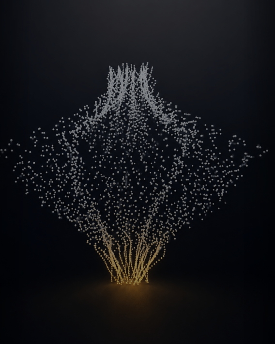 Generative artwork shaped by live brain activity for Humankind, Dorier’s Creative Technology experience