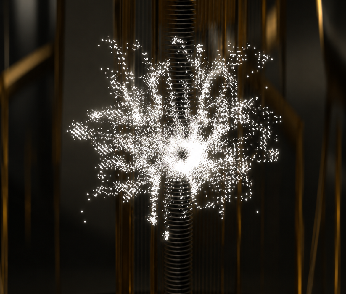 Generative artwork displayed in Dorier’s Humankind interactive Creative Technology installation